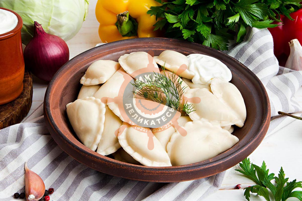 Вареники (картофель пюре/лук), Берёзовские, автоматные - 800г