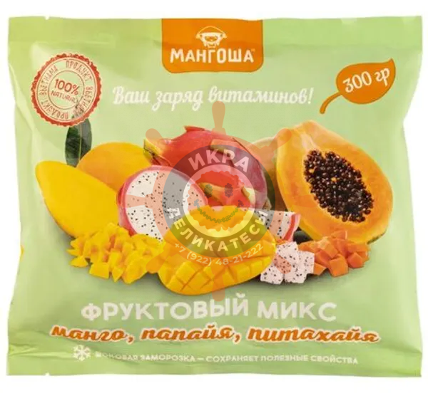 Фруктовый микс (манго, папайя, питахайя) - 300г