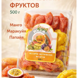 Фруктовый микс (манго, папайя, маракуйя) - 500г