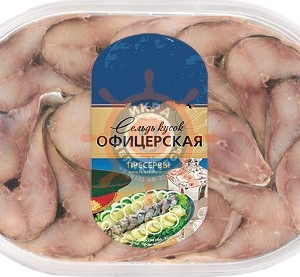 Сельдь филе кусочки "Офицерская" - 0,435кг